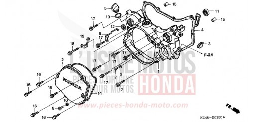 RIGHT CRANKCASE COVER (CR125R2-4) CR125R2 de 2002